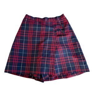 Dennis Girls 8 Red Plaid Skort